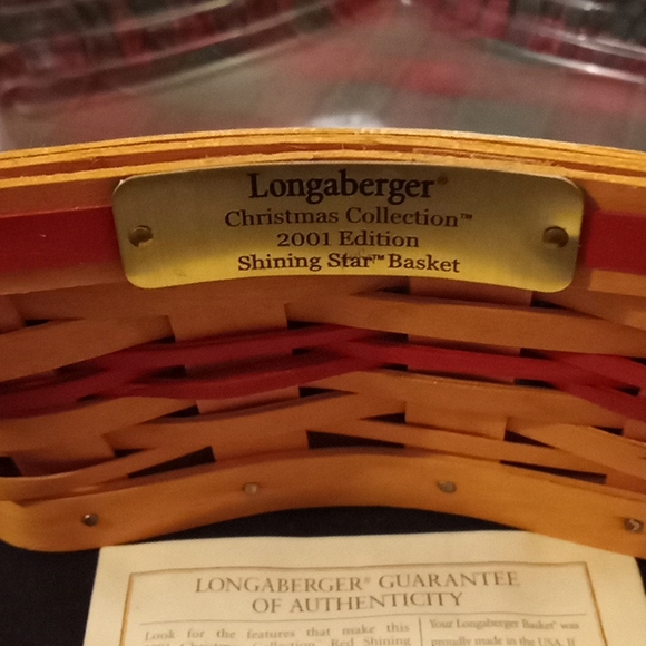 Longaberger 2001 Shining Star basket in Christmas Collection - Picture 3 of 6